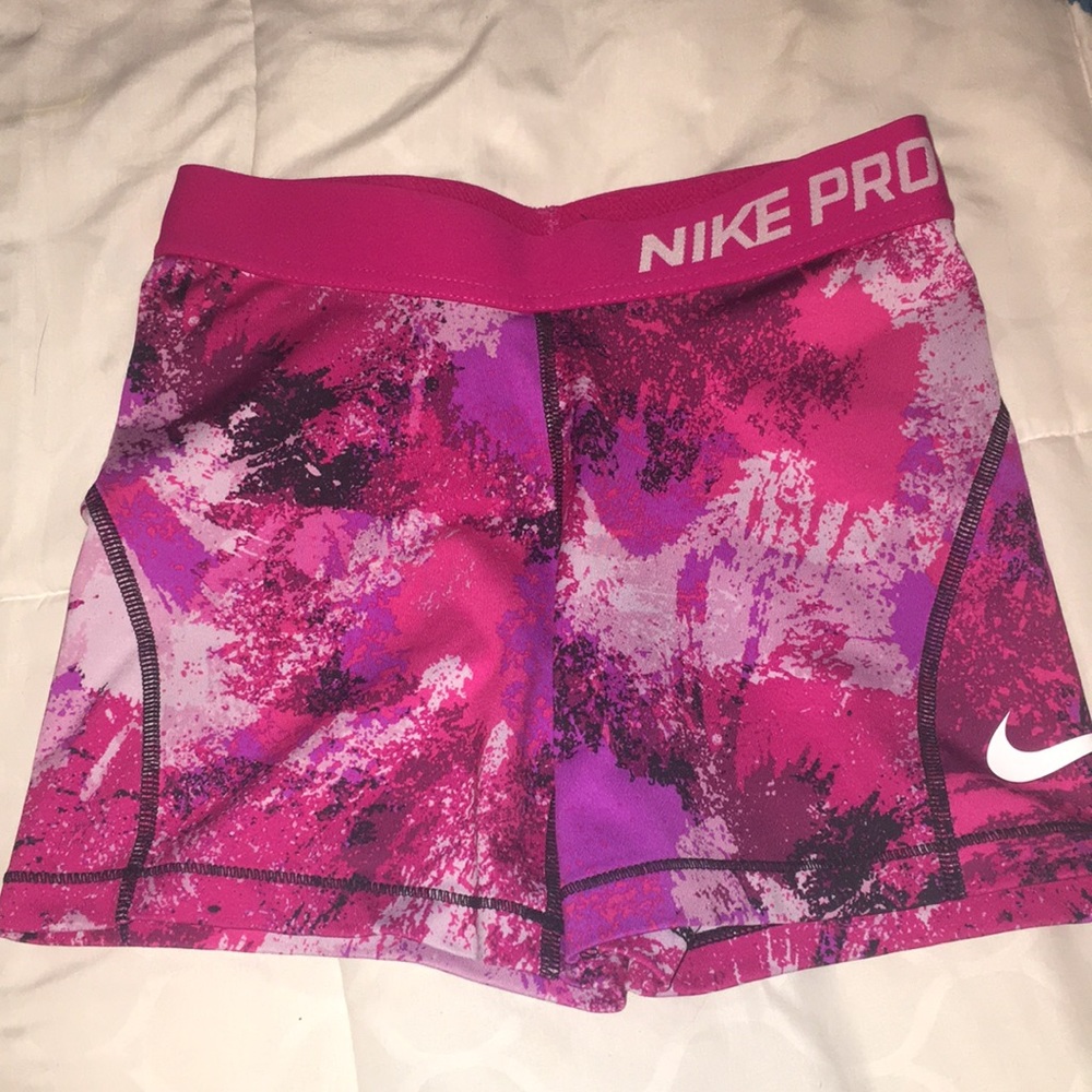 girls nike pro shorts